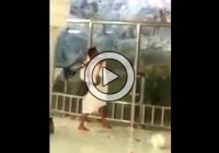 A Person Shattered Protective Glass Around Al-Safa Hill To Climb (Video)