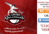 Asrar Ahmed – Lahore Qalandars Anthem (PSL)