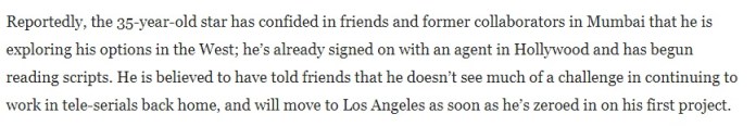 Fawad Khan Reportedly Signed a Hollywood film and the Indians Are Making extraordinary Claims about It! Fawad Khan Reportedly Signed a Hollywood film and the Indians Are Making extraordinary Claims about It!